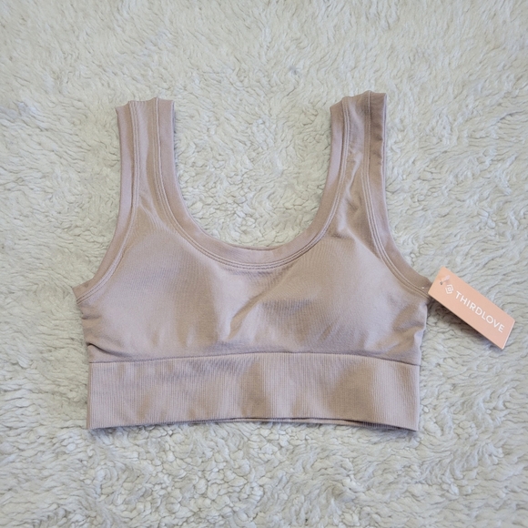 NWT Thirdlove Third Love Sports Bra Women's Small Athletic Wireless Neutral - Picture 1 of 4